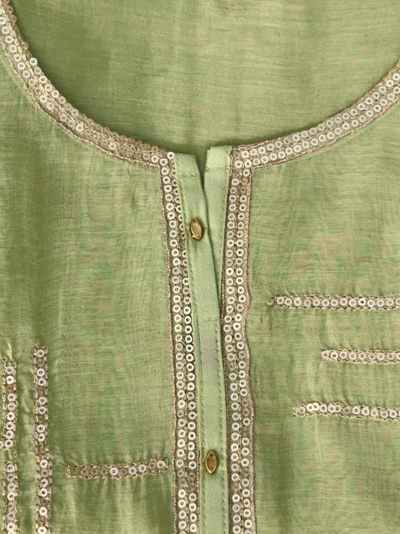 Arohi Pure Mul Chanderi Embroidered Kurta Set with Dupatta