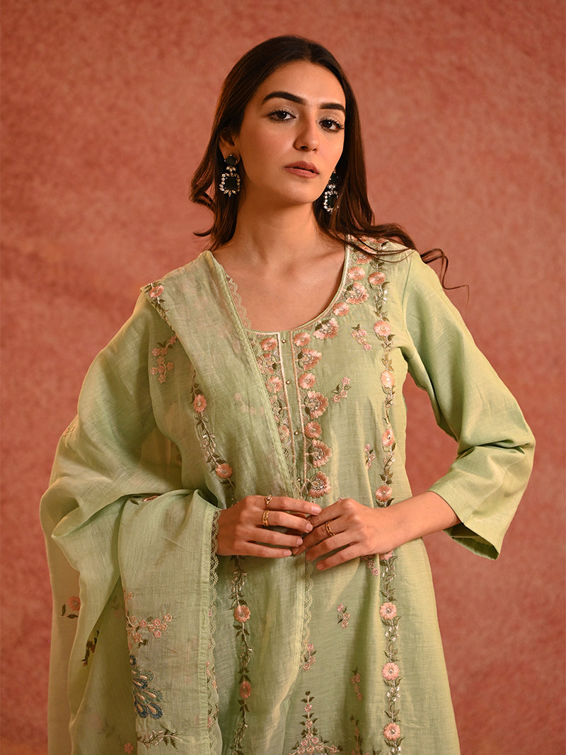 Morbagh Pure Mul Cotton Suit Set with Dupatta