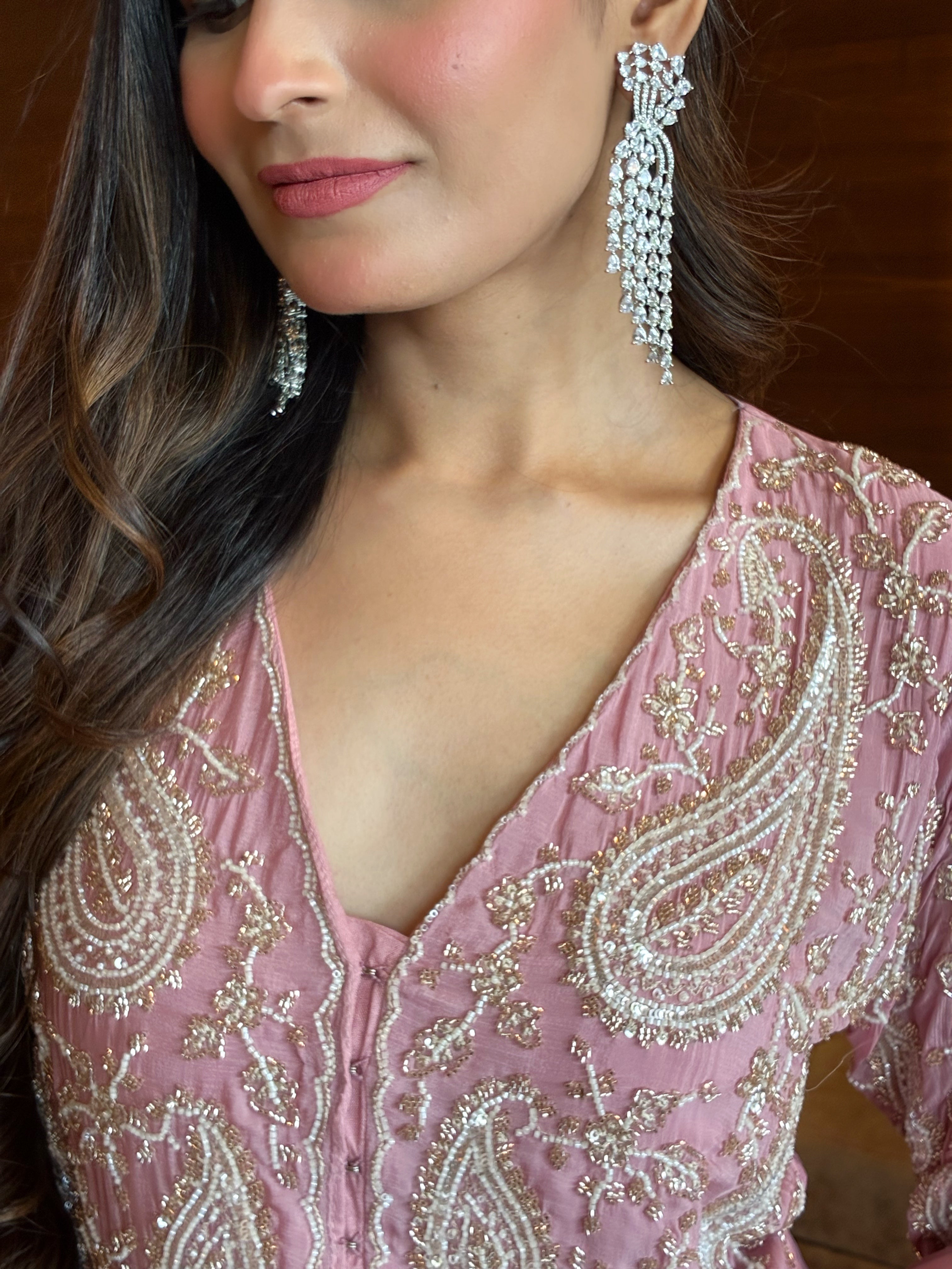 Apoorva Sharma in Aafiya Chinon Sharara Set