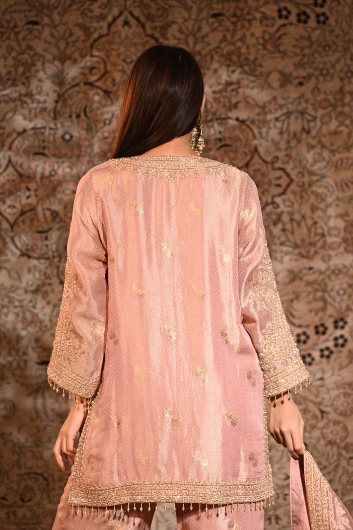Gulrukh Blush Luxe Suit Set