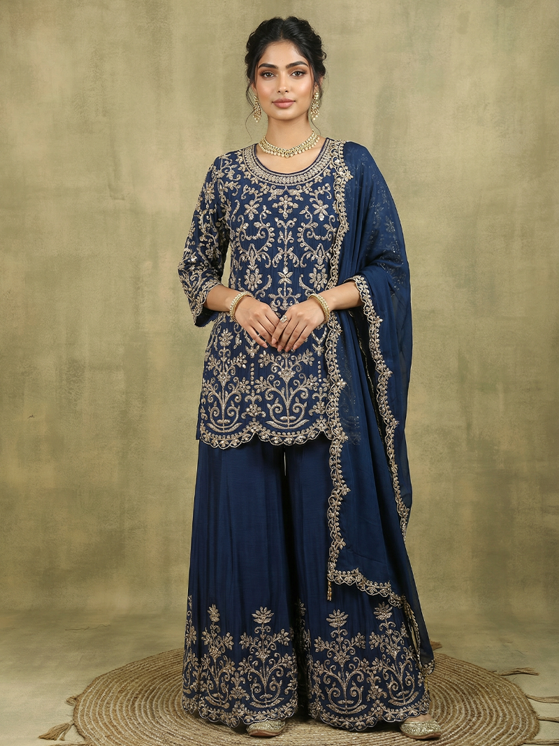 THE SANAIRA CHINON HANDWORK SHARARA SET