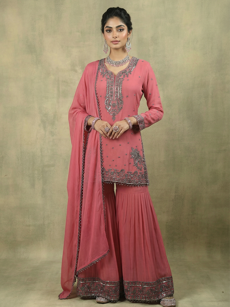 SAANJH CHINON GARARA SET