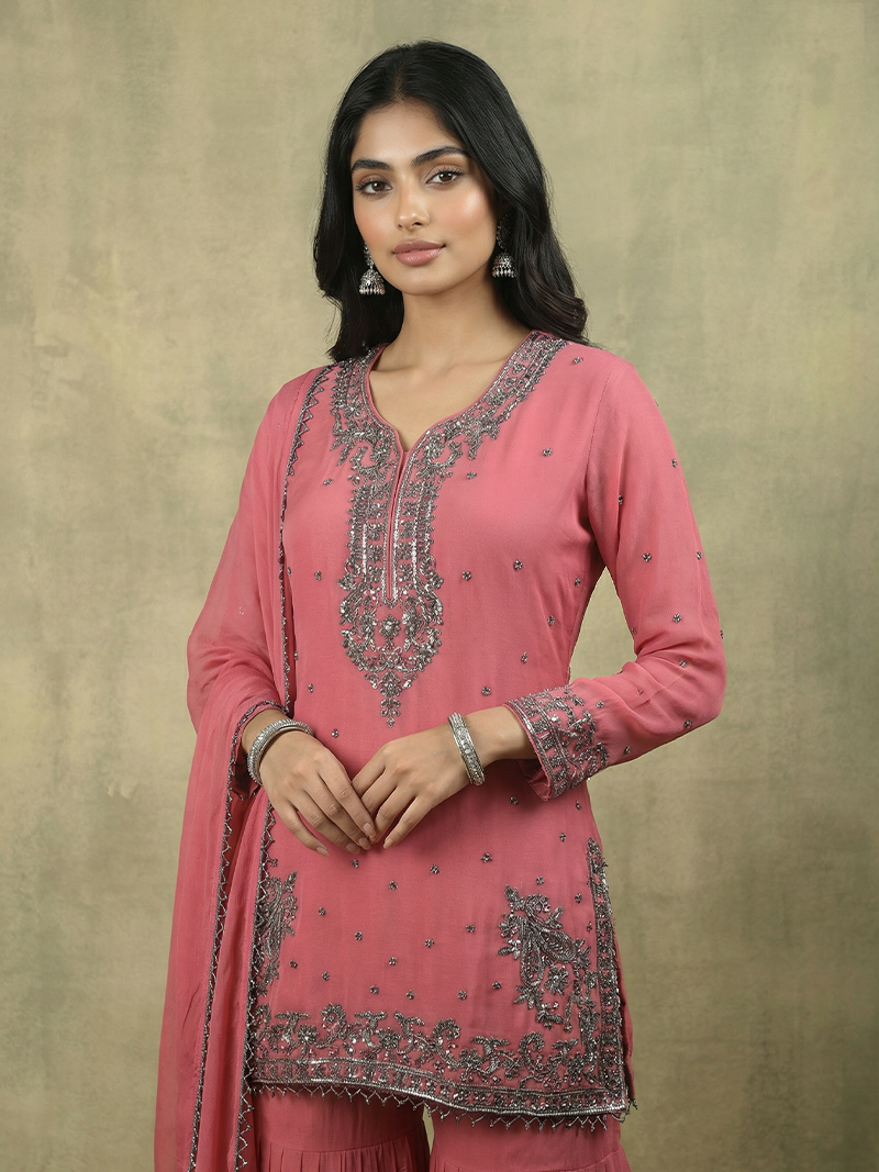 SAANJH CHINON GARARA SET