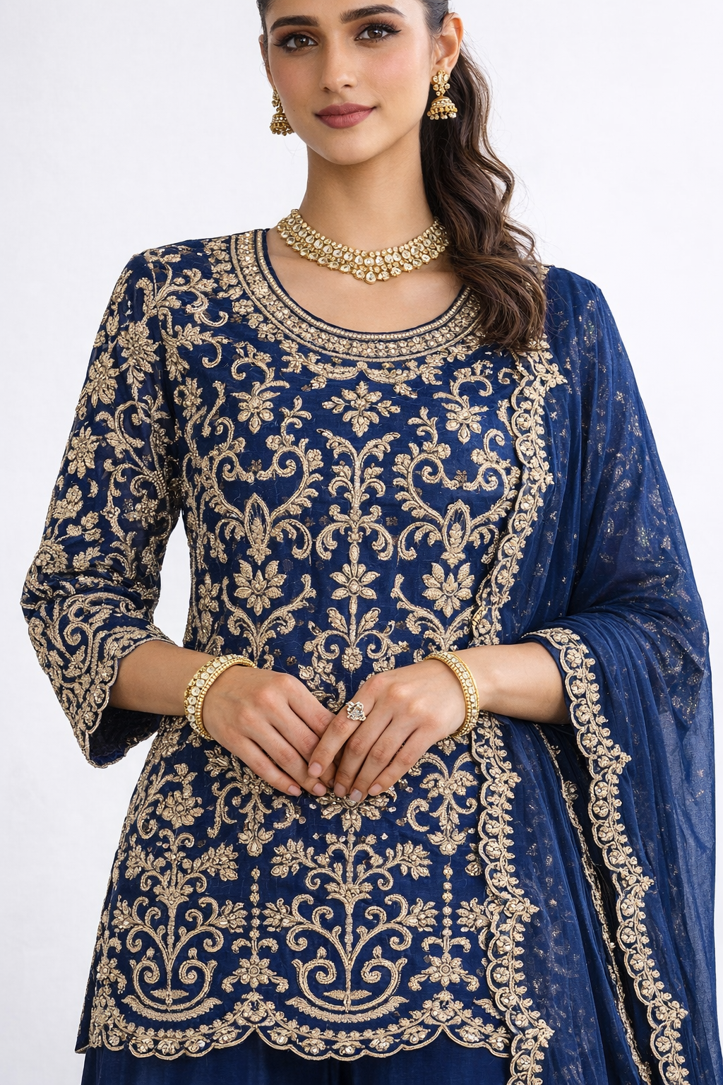 THE SANAIRA CHINON HANDWORK SHARARA SET