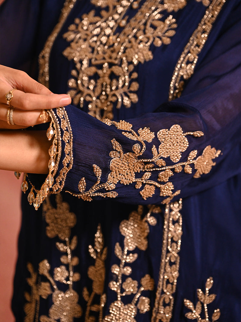 Ruhara Chinon Set with Dupatta