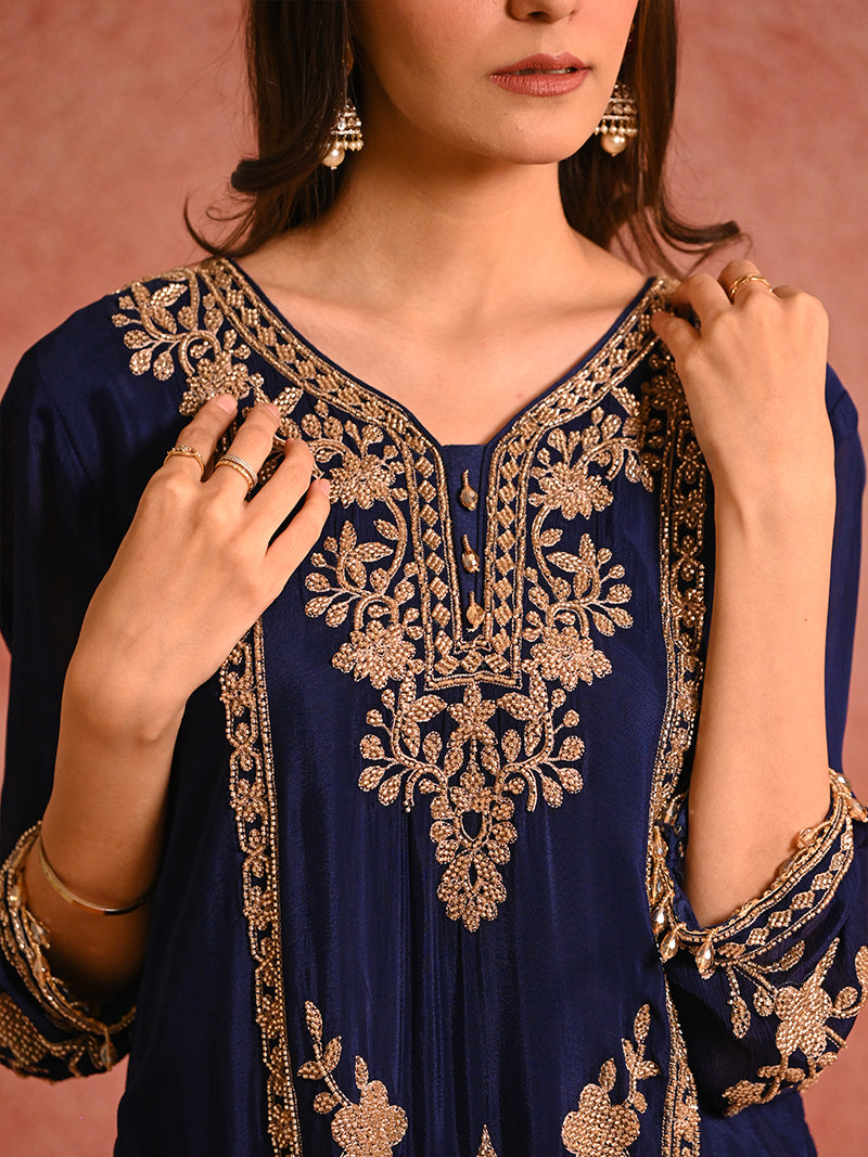 Ruhara Chinon Set with Dupatta