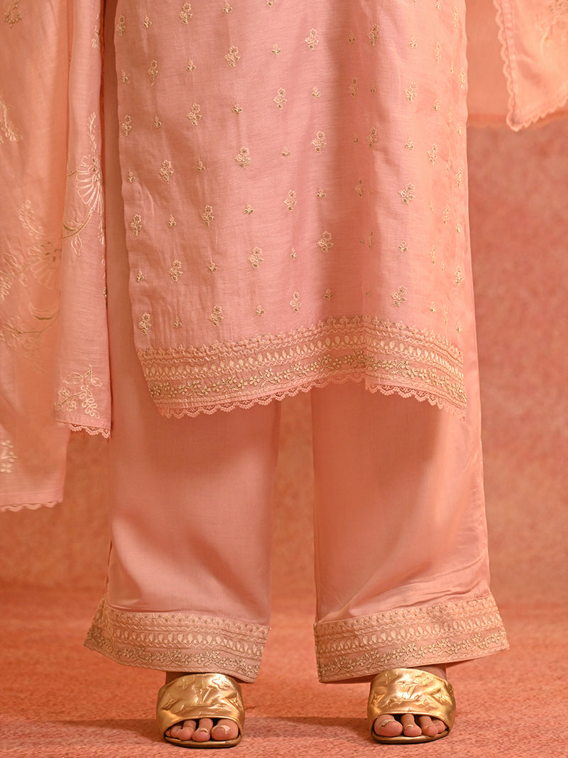 Aira Pure Mul Cotton Suit Set with Dupatta