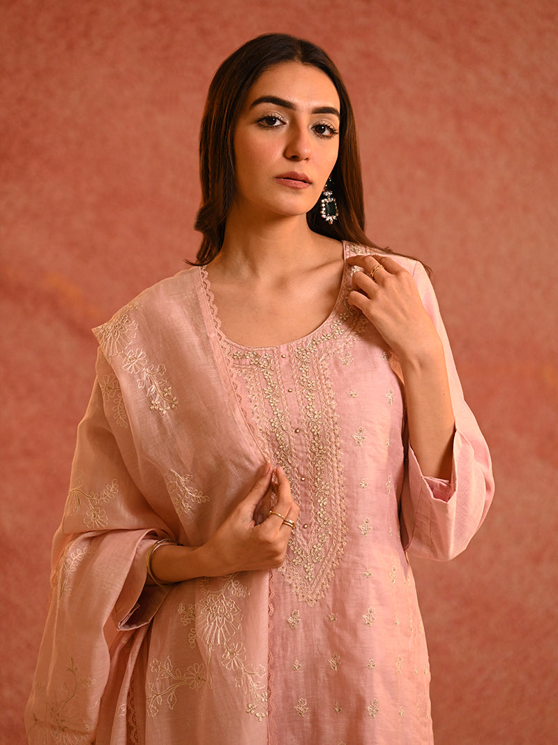 Aira Pure Mul Cotton Suit Set with Dupatta