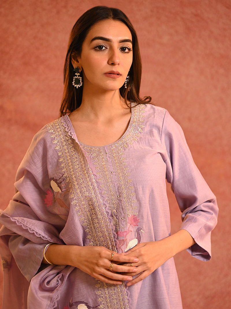Aairah Pure Mul Cotton Suit Set with Dupatta