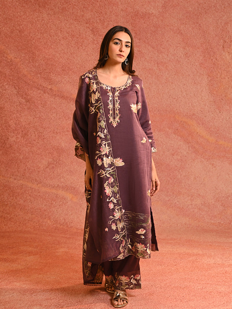 Gulnoor Pure Mul Cotton Suit Set with Dupatta