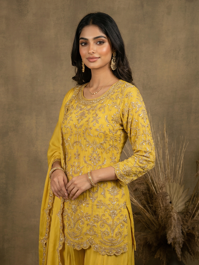 THE SANAIRA CHINON HANDWORK SHARARA SET